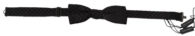 Dolce & Gabbana Black Silk Patterned Necktie  Accessory Bow Tie