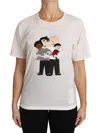 Dolce & Gabbana Elegant Silk Crewneck Blouse With Applique
