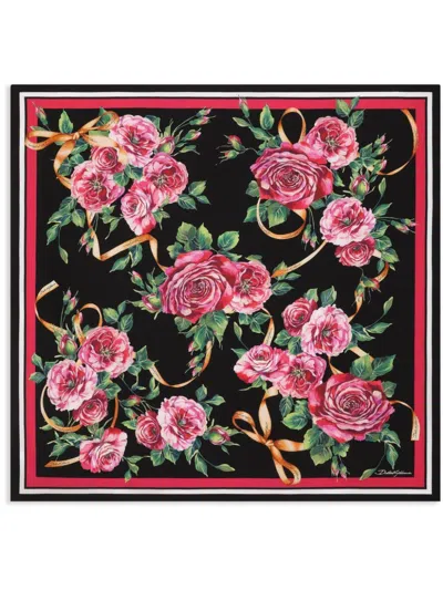 Dolce & Gabbana Elegant Silk Foulard 90x90 For Women In Multicolor