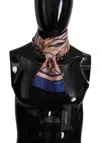 Dolce & Gabbana Multicolor Seashell Patterned Dg Logo Shawl Fringe Silk Scarf In Multicolor