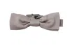 Dolce & Gabbana Elegant Silver Silk Bow Tie For Sophisticated Evening