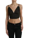 DOLCE & GABBANA ELEGANT SLEEVELESS CROPPED TANK TOP