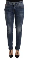 Dolce & Gabbana Blue Skinny Denim Cotton Stretch Trouser Jeans In Blue