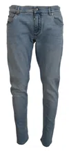 Dolce & Gabbana Elegant Slim Fit Light Blue Denim Pants