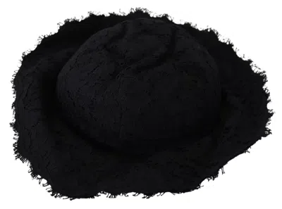 Dolce & Gabbana Elegant Sun-ready Black Designer Women's Hat