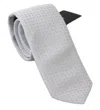 Dolce & Gabbana White Patterned Classic Mens Slim Necktie Tie In White