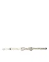 Dolce & Gabbana Elegant White Silk Bow Men's Tie In White