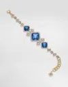 Dolce & Gabbana Eleganza Bracelet 18-carat White And Yellow Gold, Topazes, And Sapphires In Gold