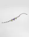 Dolce & Gabbana Eleganza Bracelet 18-carat White Gold, Amethysts, Peridots, And Sapphires In White