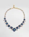 Dolce & Gabbana Eleganza Necklace 18-carat White And Yellow Gold, Topazes, And Sapphires. In Gold
