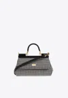 Dolce & Gabbana Sicily Elongated Handbag In Black