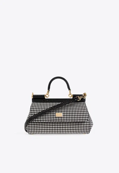 Dolce & Gabbana Sicily Elongated Handbag In Black