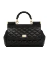 Dolce & Gabbana Elongated Sicily Cross Body Bag In Black