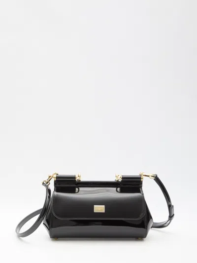 Dolce & Gabbana Elongated Sicily Handbag In Black