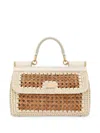 Dolce & Gabbana Elongated Sicily Handbag In Neutrals