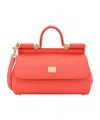 Dolce & Gabbana Elongated Sicily Handbag In Orange