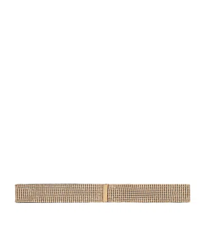 Dolce & Gabbana Kids' Embellished Belt In Brown