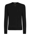 Dolce & Gabbana Round-neck Cashmere Sweater In Black