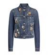 Dolce & Gabbana Embellished Denim Jacket In Blue