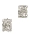 Dolce & Gabbana Rhinestone Earrings With Logo