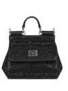 Dolce & Gabbana Dolce  Gabbana Embellished Foldover Top Tote Bag In Black