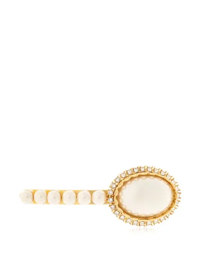 Dolce & Gabbana Embellished Hair Clip In Gold