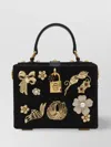 Dolce & Gabbana Embellished Hardware Structured Clutch Bag