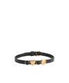 Dolce & Gabbana Embellished Leather Choker In Black