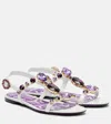 Dolce & Gabbana Embellished Leather Thong Sandals