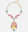 Dolce & Gabbana Embellished Pedant Necklace