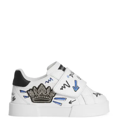 Dolce & Gabbana Kids' Embellished Portofino Low-top Sneakers