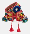 Dolce & Gabbana Embellished Raffia Belt