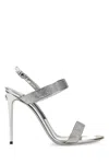 Dolce & Gabbana Embellished Satin Keira Mini Sandals With 10.5 Cm Heel Height