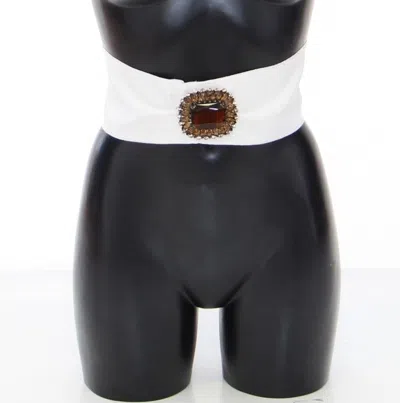 Dolce & Gabbana Embellished Snap Button Waist Women's Belt
