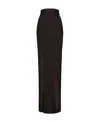 Dolce & Gabbana Emblem High Waist Skirt In Black