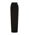 Dolce & Gabbana Kim Dolce&gabbana Side-zip Maxi Skirt In Black