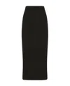 Dolce & Gabbana Tulle Calf-length Skirt In Black