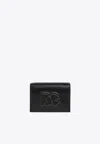 Dolce & Gabbana Logo Embossed Textured Finish Wallet In Black