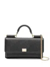 Dolce & Gabbana Embossed Iguana Leather Clutch Bag In Black
