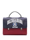 Dolce & Gabbana Embossed-logo Backpack In Red