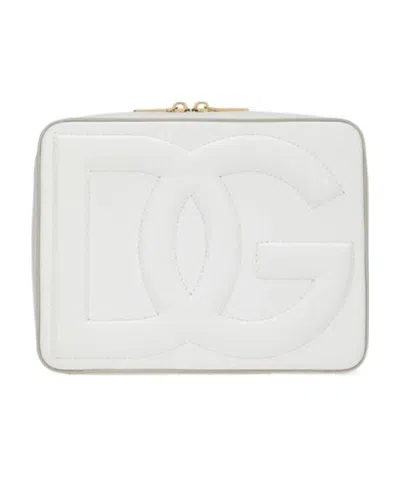 DOLCE & GABBANA DOLCE  GABBANA LOGO EMBOSSED MEDIUM CAMERA BAG