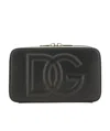 Dolce & Gabbana Embossed-logo Cross-body Bag In Black