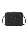 Dolce & Gabbana Black Crossbody Bag With Quilted Dg Logo In Leather Woman In Black