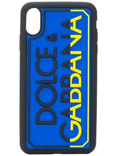 Dolce & Gabbana Iphone X-xs Logo Detail Phone Case In Black
