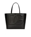 Dolce & Gabbana Women Dg Logo Medium Shopping Bag In Black