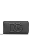 Dolce & Gabbana Embossed-logo Leather Wallet