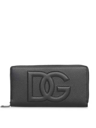 Dolce & Gabbana Embossed-logo Leather Wallet