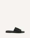 Dolce & Gabbana Black Sandals With Dg Logo Cut-out In Leather Man In Multi