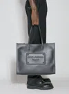 DOLCE & GABBANA EMBOSSED LOGO TOTE BAG