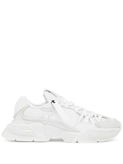 Dolce & Gabbana Embossed Low-top Sneakers For Men In White
